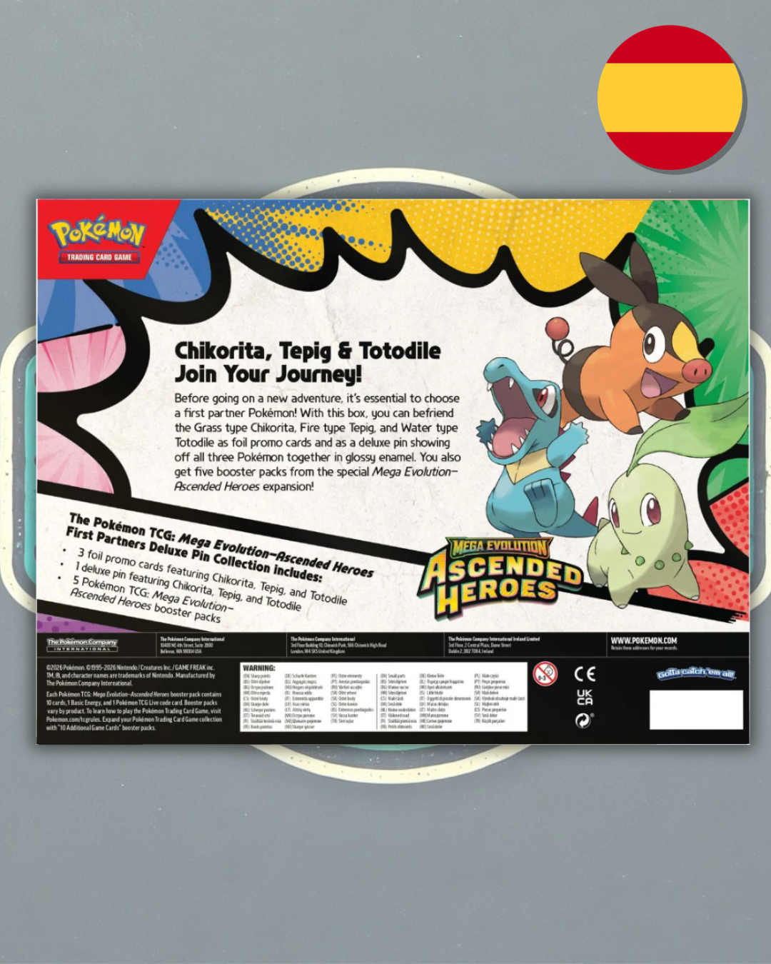 Pokémon Héroes Ascendentes First Partners Deluxe Pin Collection