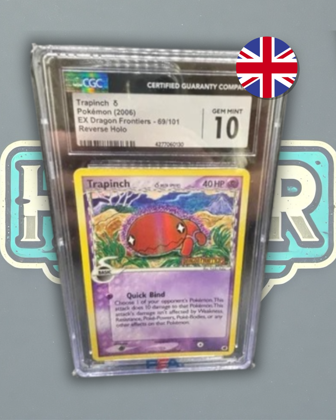 CGC 10 - Trapinch Reverse Holo