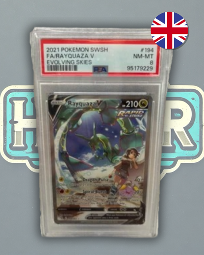 PSA 8 - Rayquaza V 2021 SWSH