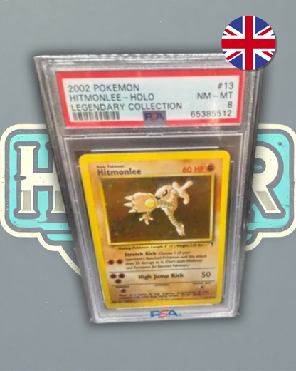 PSA 8 - Hitmonlee Holo Legendary Collection 2002